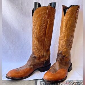 Vintage Paul Bond 04 Custom Cowboy Boots Men’s 11.5/12D Handmade Western USA
